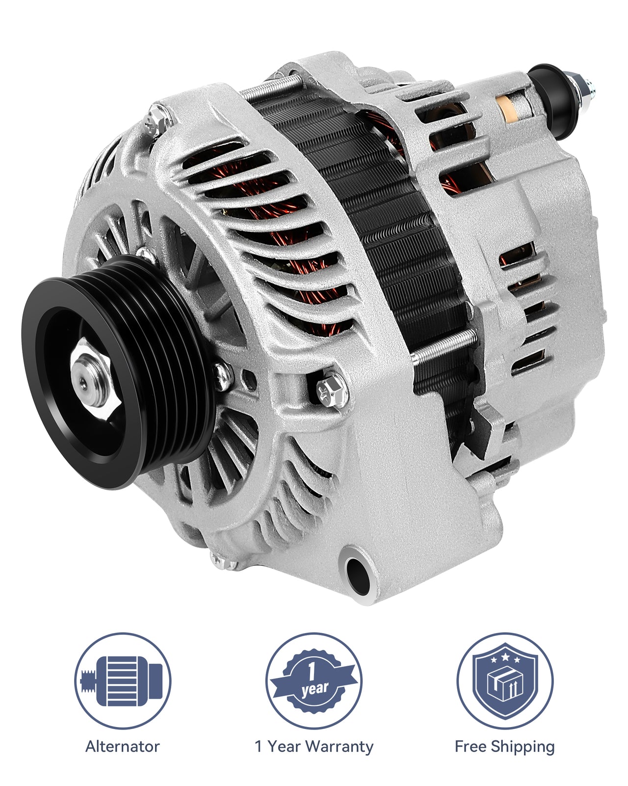 ya 27 7.2 For 2004 for Pontiac GTO Base Coupe 2-Door 5.7L New Alternator 12V 140Amp AMT0140