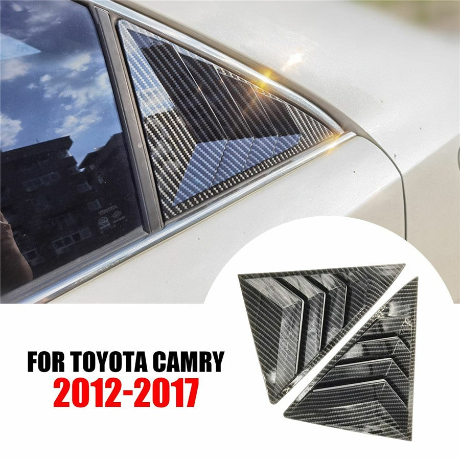 ya 5 8.7 Rear Side Window Quarter Louver Cover For 2012-17 for Toyota for Camry Carb