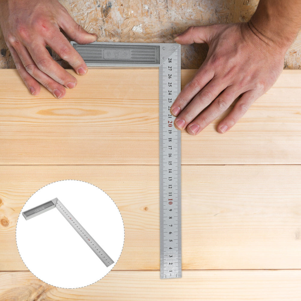 ya 14 1Pc l- square steel ruler Ruler Right Angle Carpenters Rulers Squares