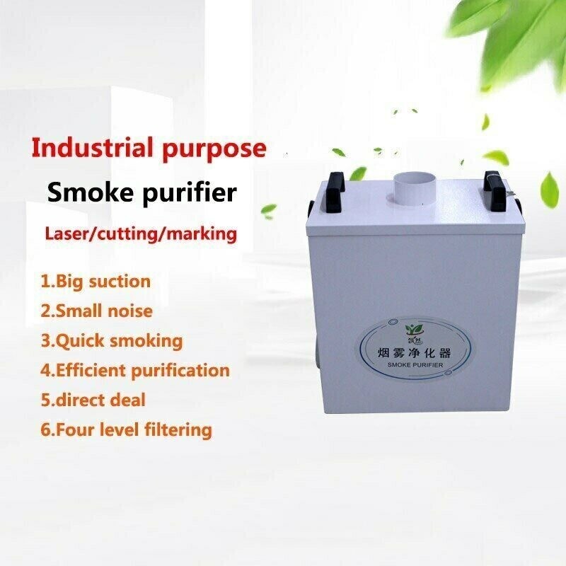 ya 26 7.28.3 220V Pure Fume Extractor Smoke Purifier for CO2 Laser Engraving Marking 80Wa