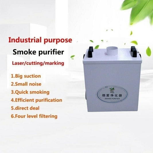 ya 26 7.28.3 220V Pure Fume Extractor Smoke Purifier for CO2 Laser Engraving Marking 80Wa