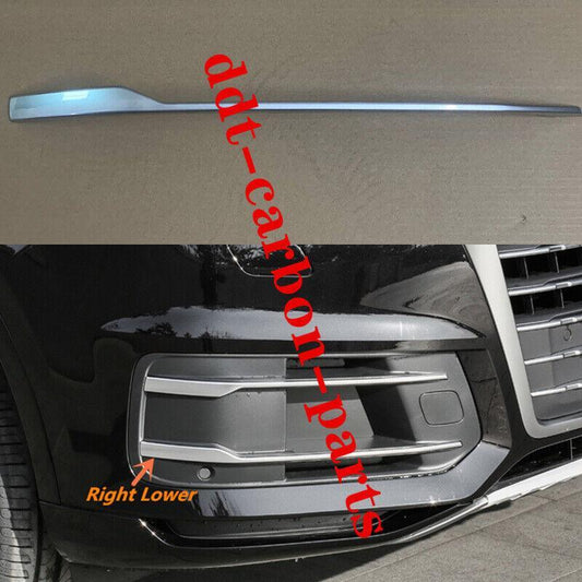 ya 3 6.23 1 piece of decorative strip under the fog cover on the right front bumper of for Audi Q7 2016-2019