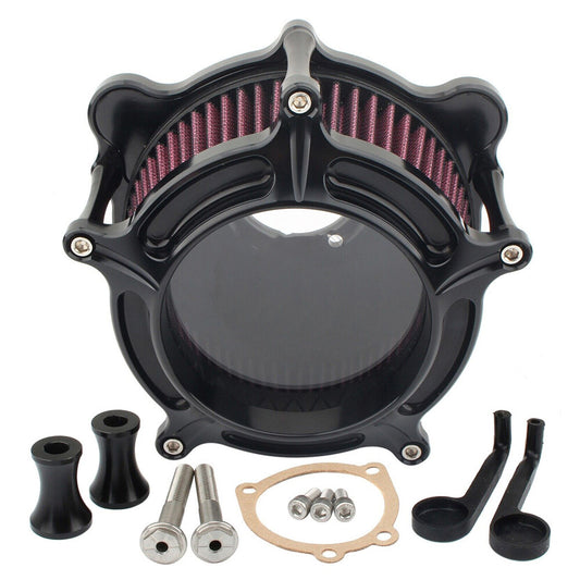 ya 8 5.26 Air Cleaner Intake Filter CNC for Harley EVO Twin Cam Dyna Softail Fatboy 93~17