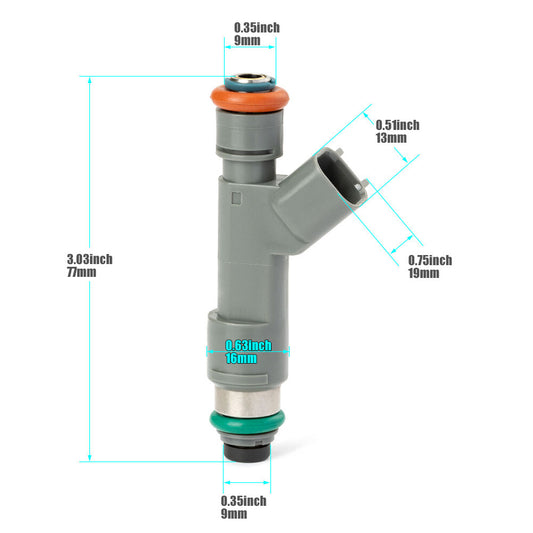 ya 1 8.5.2 4Pcs Fuel Injectors 12613163 for HHR Malibu 2.2L 2.4L 2009-2011