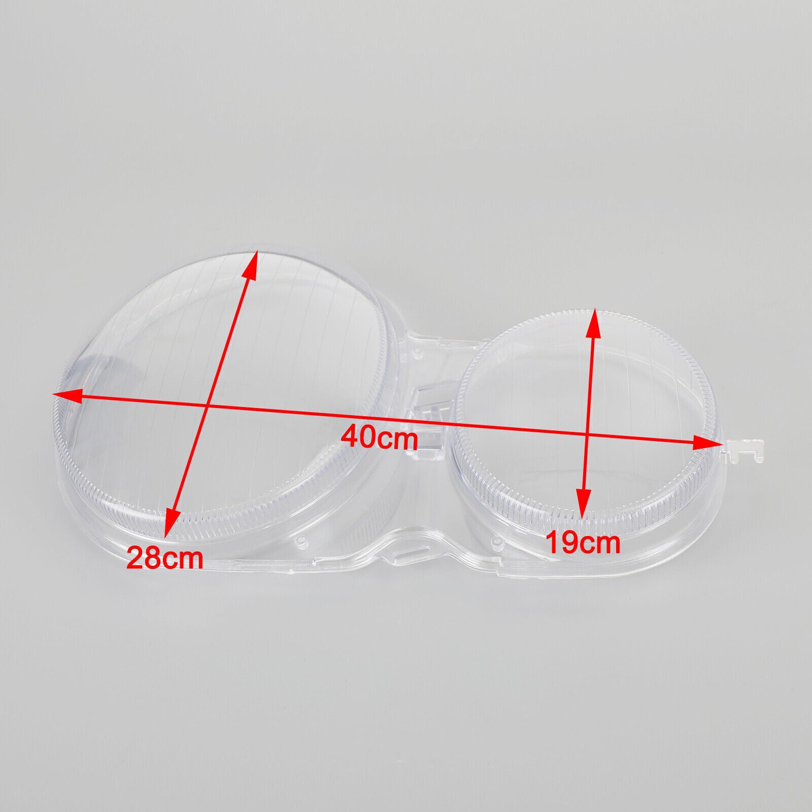 ya 1 8.5.3 Left+Right Headlight Lens Plastic Cover Shell for Mercedes E Class W210 96-02