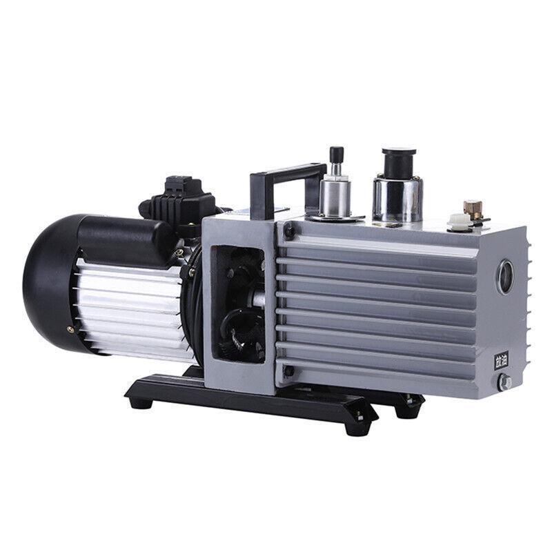 Lab Industrial 2 Stage Oil-sealed Rotary Vane Vacuum Pump 370W 0.06Pa 220V tec#