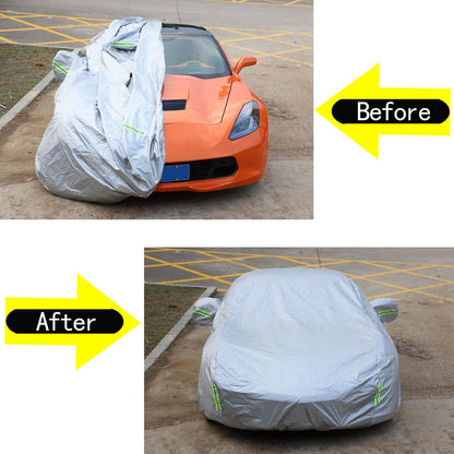 ya 5 8.7 Full car protective cover sun dust scratch rain snow waterproof breathable suitable for Corvette C7