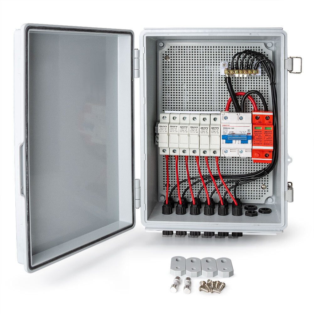 ya 1 7.4 6 string 15A photovoltaic combination box circuit breaker suitable for solar panels 63A