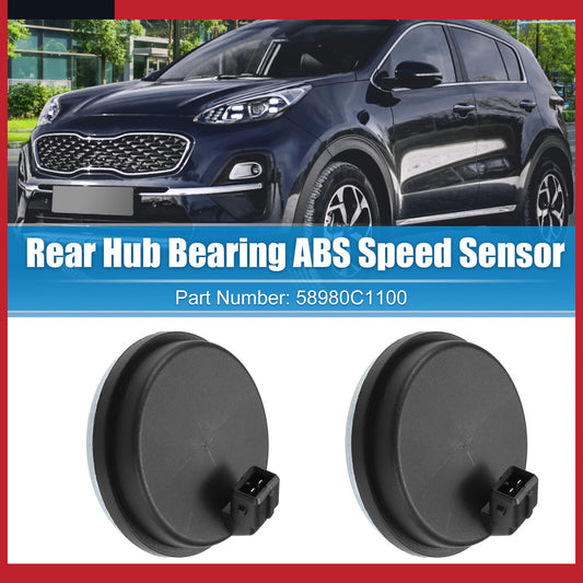 2-pack for Hyundai Sonata 15-19 rear wheel hub bearing ABS speed sensor 58980C1100