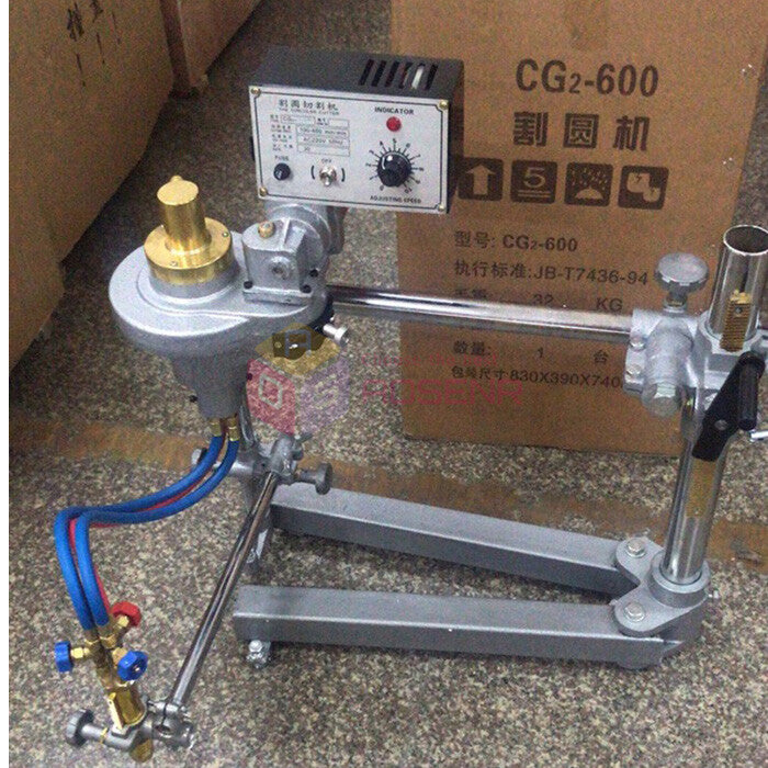ya 26 7.28.2 CG2-600 Single Head Semi-Auto Flame Circular Cutter Plasma Round Cutting Machinea