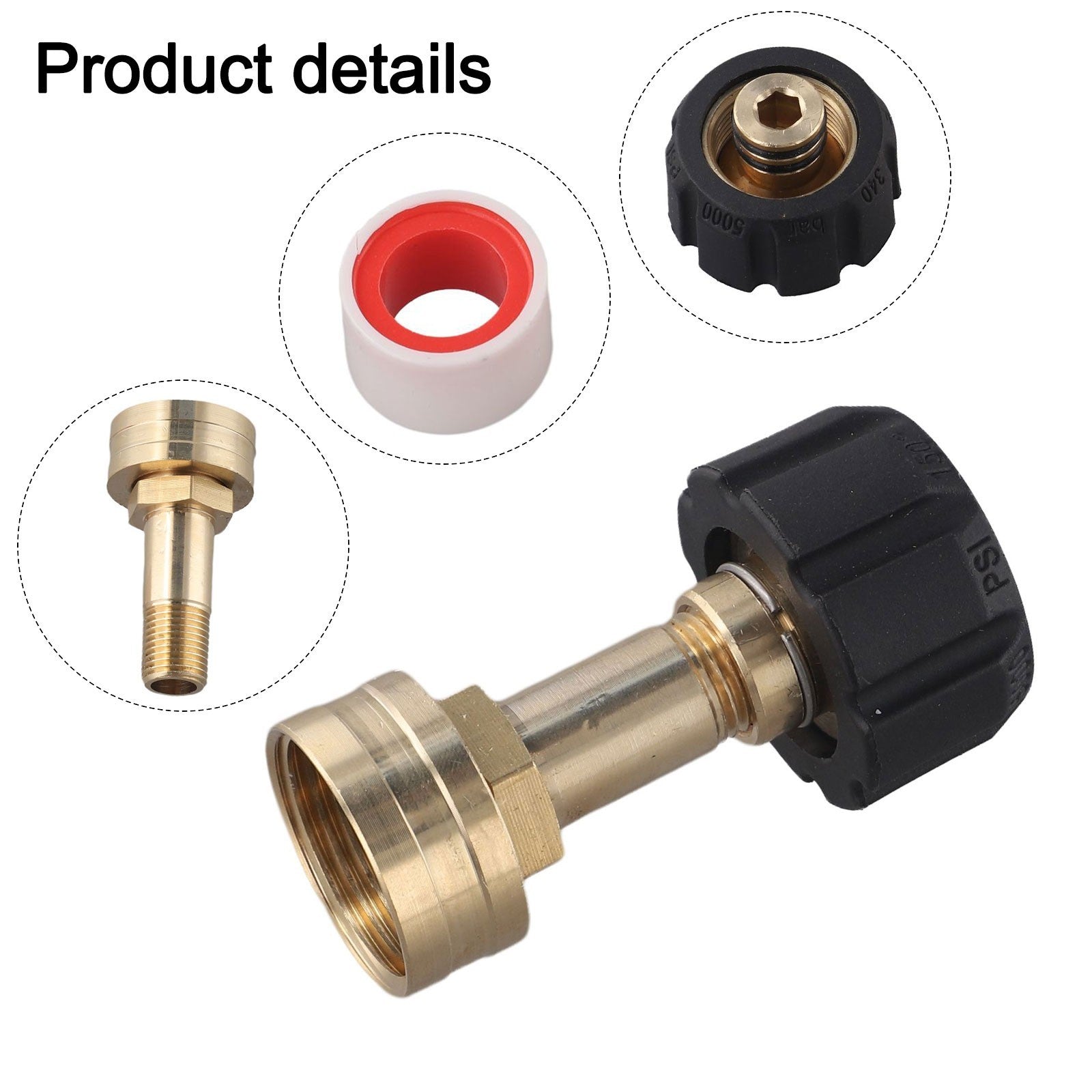 ya 26 Easy Install M22 to 14mm Quick Connect Adapter for Garden Hose and Washer