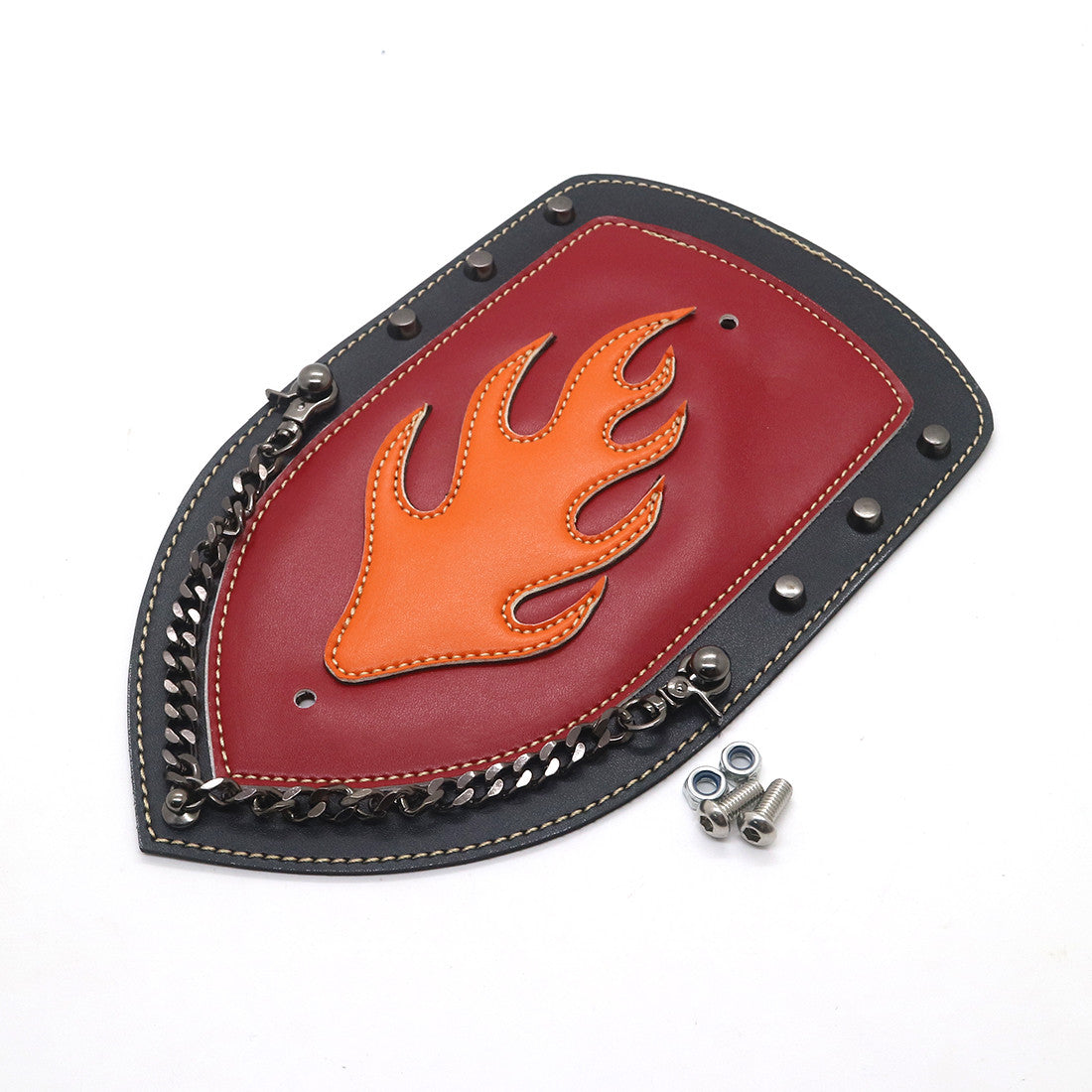 ya 5 8.7 PU Leather Rear Flame Plain Fender Bib Cover For Sportster XL883 Solo for Seat