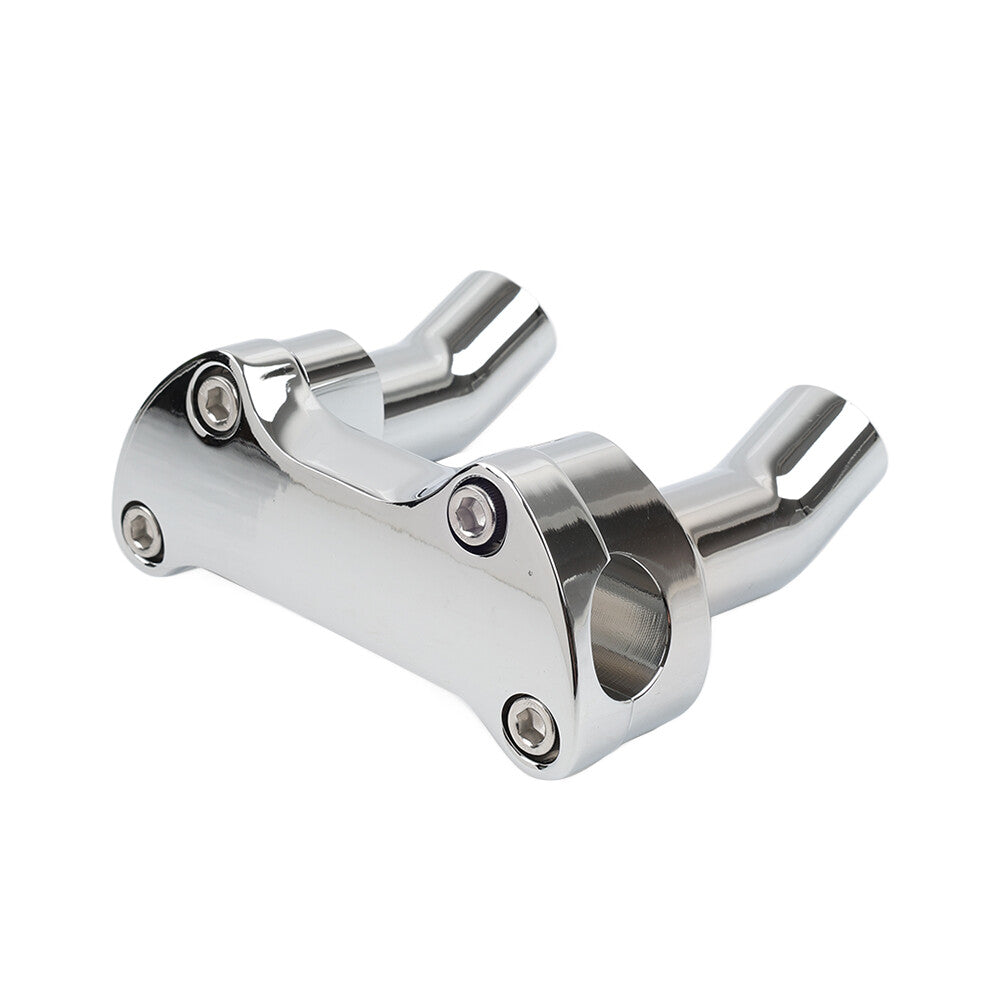 ya 5 8.7 Top Cover 3.5 Handlebar Risers Clamp Chrome for Harley Dyna Softail Sportster