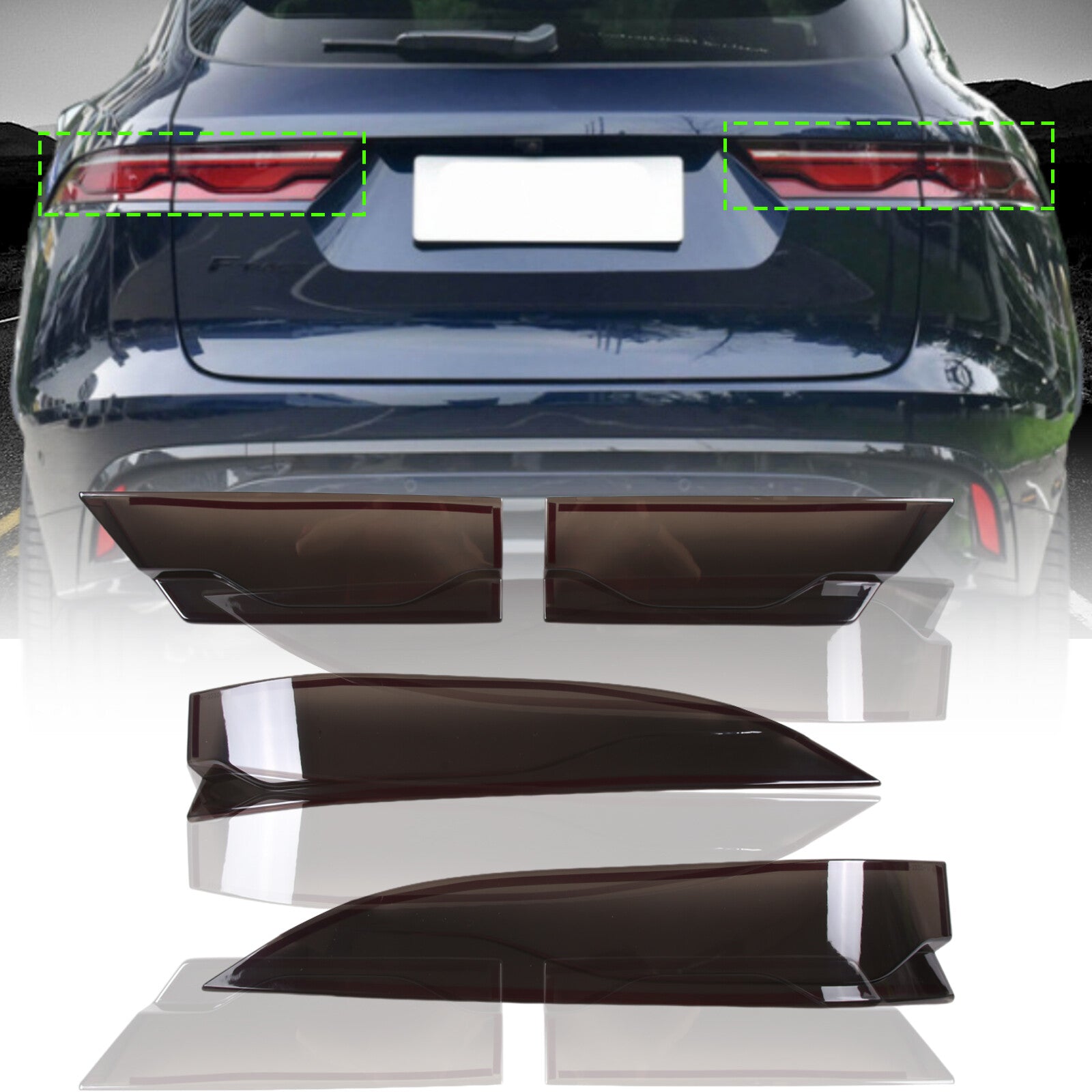 ya 1 8.5.2 Yellow Fog Lights JDM Front Cover Vinyl Tone Pre-Cut for Range Rover Vogue 18+