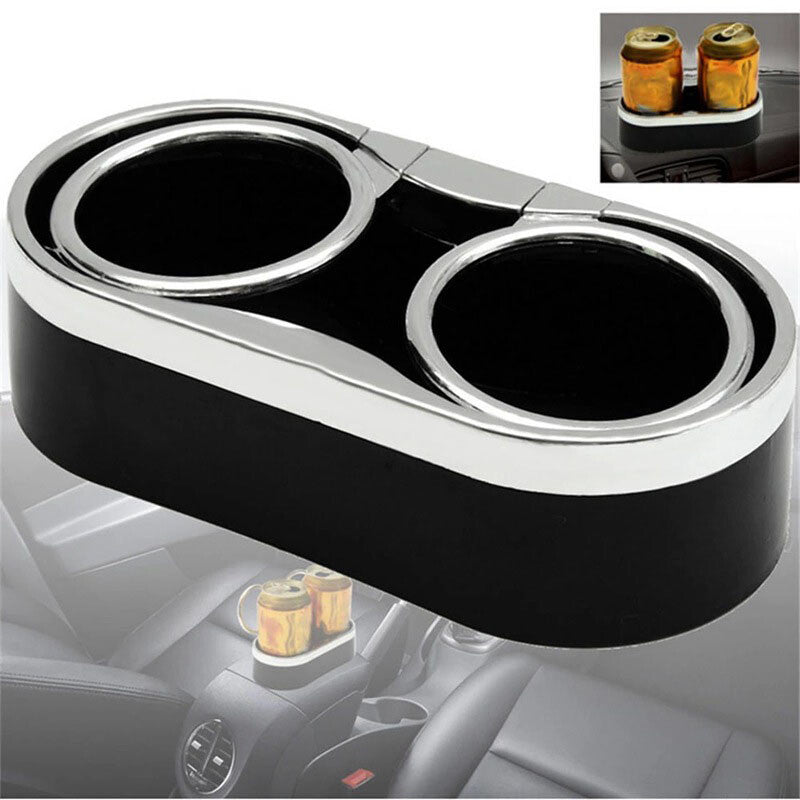 ya 4 6.21 Black Car Double Cup Water Drink Cup Holder Double Coke Stand Bracket Universal