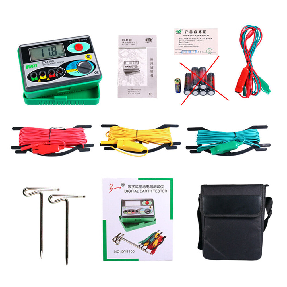 DY4100 Digital Earth Ground Resistance Tester Meter 0~20/200/2000´Î High Accuracy