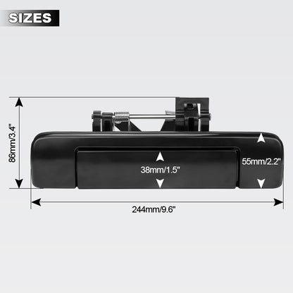 ya 5 8.7 BLACK REAR TAILGATE HANDLE NO KEYHOLE for Isuzu D-MAX 2012 2013 2014 2015 2016