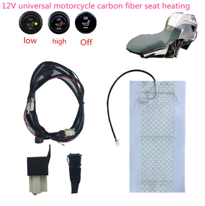 ya 5 8.7 Universal Carbon Fiber for Seat Heater Warmer Kit Heated Pad For Motorcycle ATV Bike