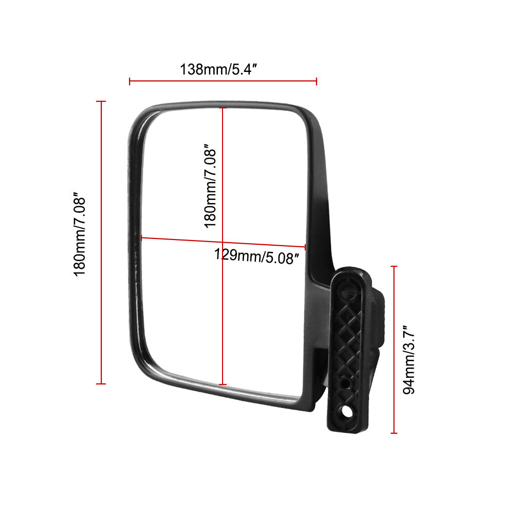 ya 5 8.7 1Pair for Golf Cart Mirrors Side Rear View Fits Club Car Ezgo for Yamaha Side Mirror
