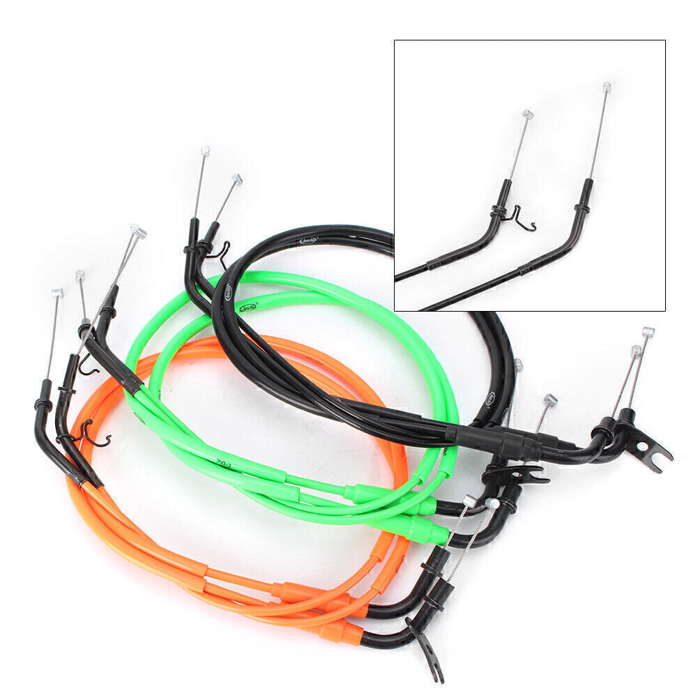 ya 2 6.30 2x Motorcycle Throttle Cable Accelerator Wire Line Fit for Kawasaki Z1000 14-16