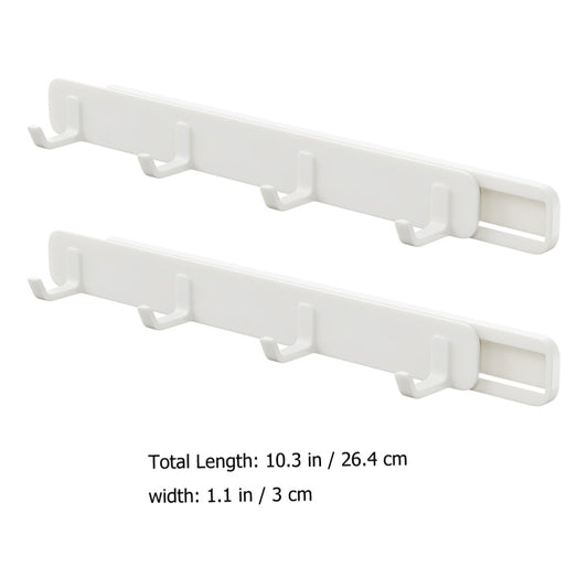 ya 10 5.29 2 Pcs No Punching Hook Retractable Gaps Hooks Pull-out Hanger Hanging Row