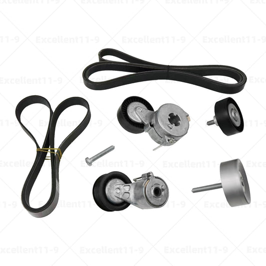 ya 3 6.24 3.0T Drive Belt Kit for Audi A6 Quattro CAJA CCAA 6PK2456 7PK1270 06E903133Q