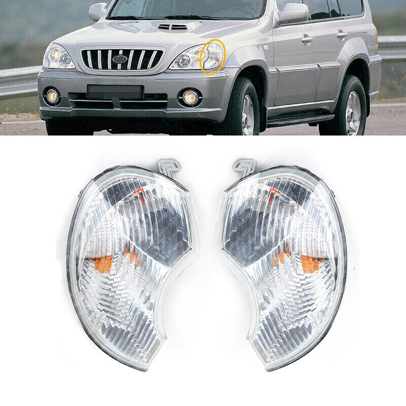ya 3 6.25.2 Pair for Hyundai Terracan 2001-2006 Wide lamp Front Corner lamp combination