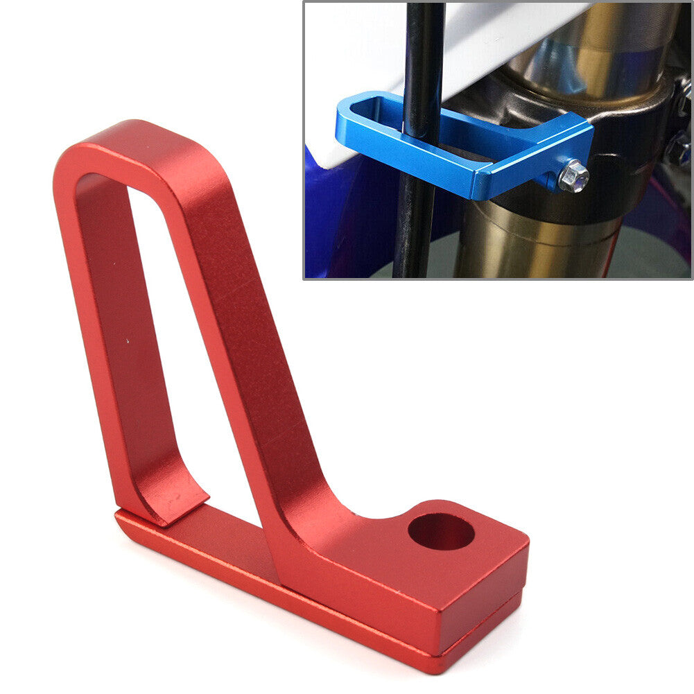 ya 4 6.17.2 Red CNC Brake Line Hose Clamp Cable Guide for Yamaha YZ125/250 04-20 YZ250X 16