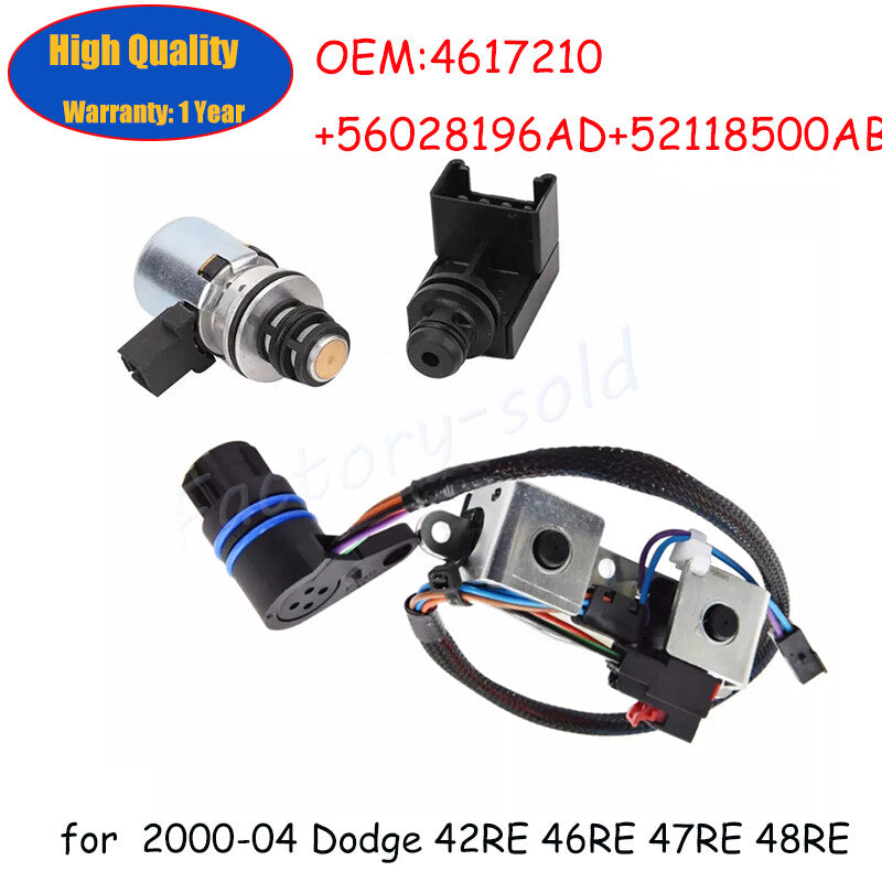 ya 1 8.5.3 3-Pack Automatic Transmission Solenoid Valve for 2000-04 for Dodge 42RE 46RE 47RE 48RE