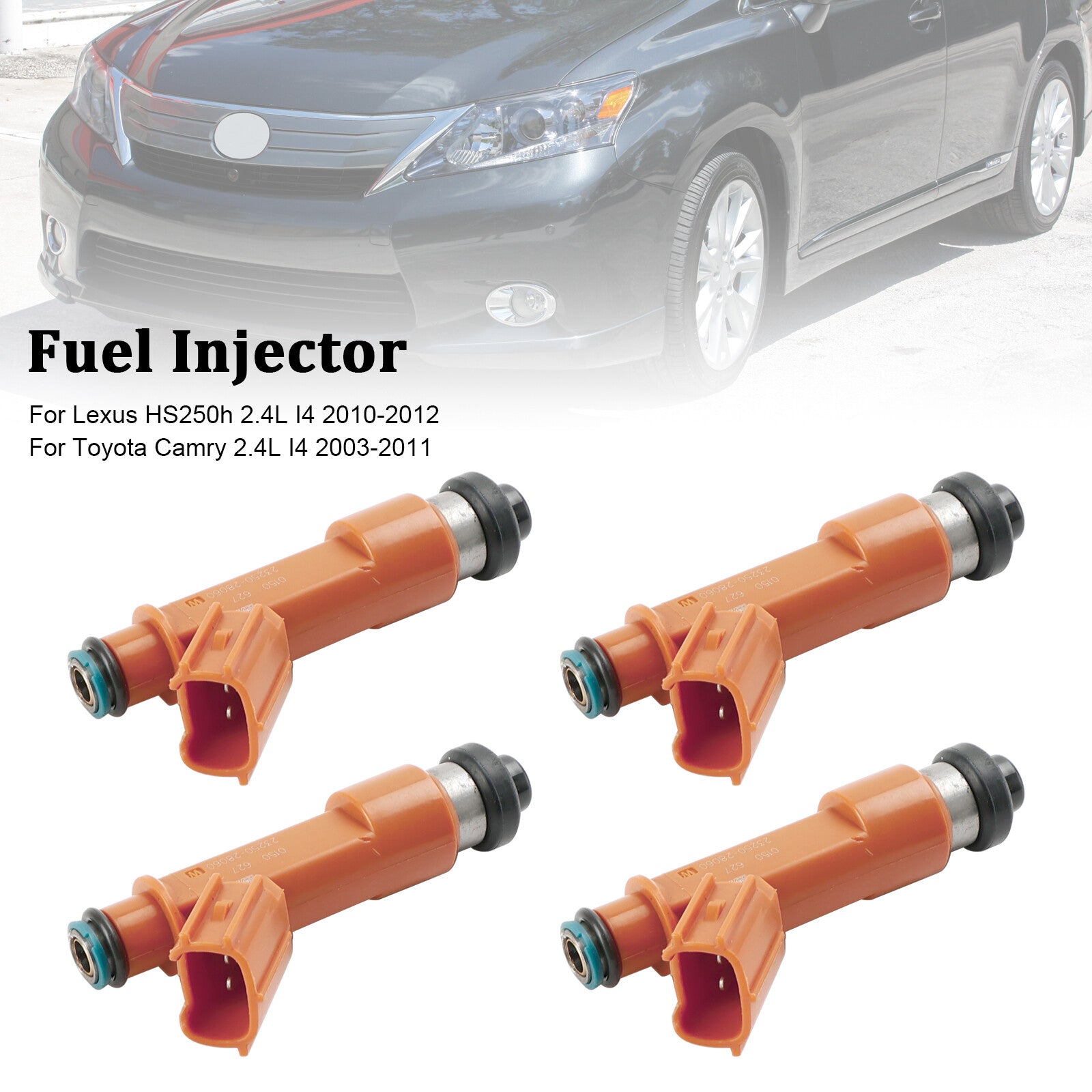 ya 1 8.5.1 4PCS Fuel Injector 23209-0H050 for Camry 2.4L 2003-2011 23209-28060