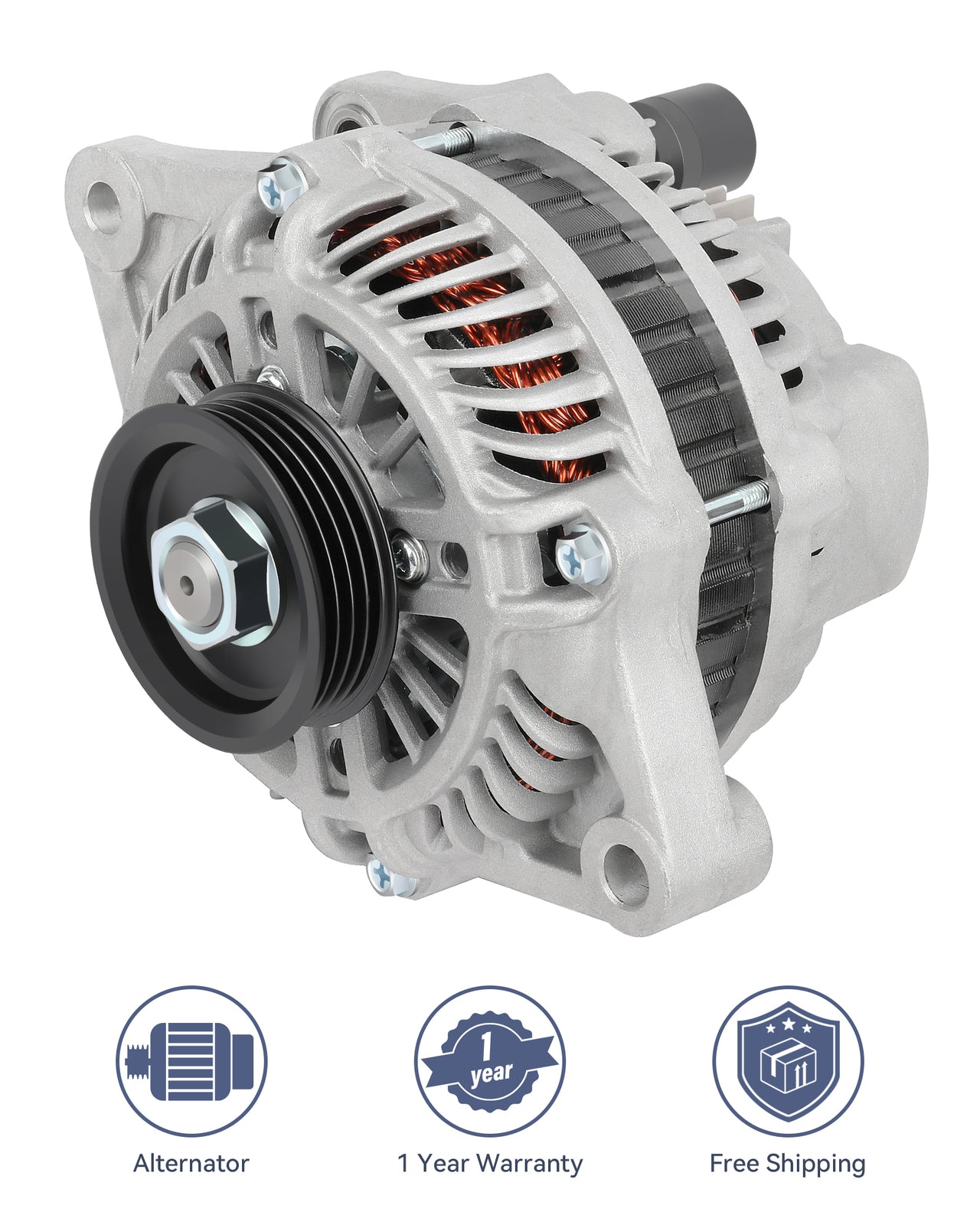 ya 27 7.2 New Silver Alternator Fit for 2006-2010 for Chrysler PT Cruiser L4 2.4L AMT0150