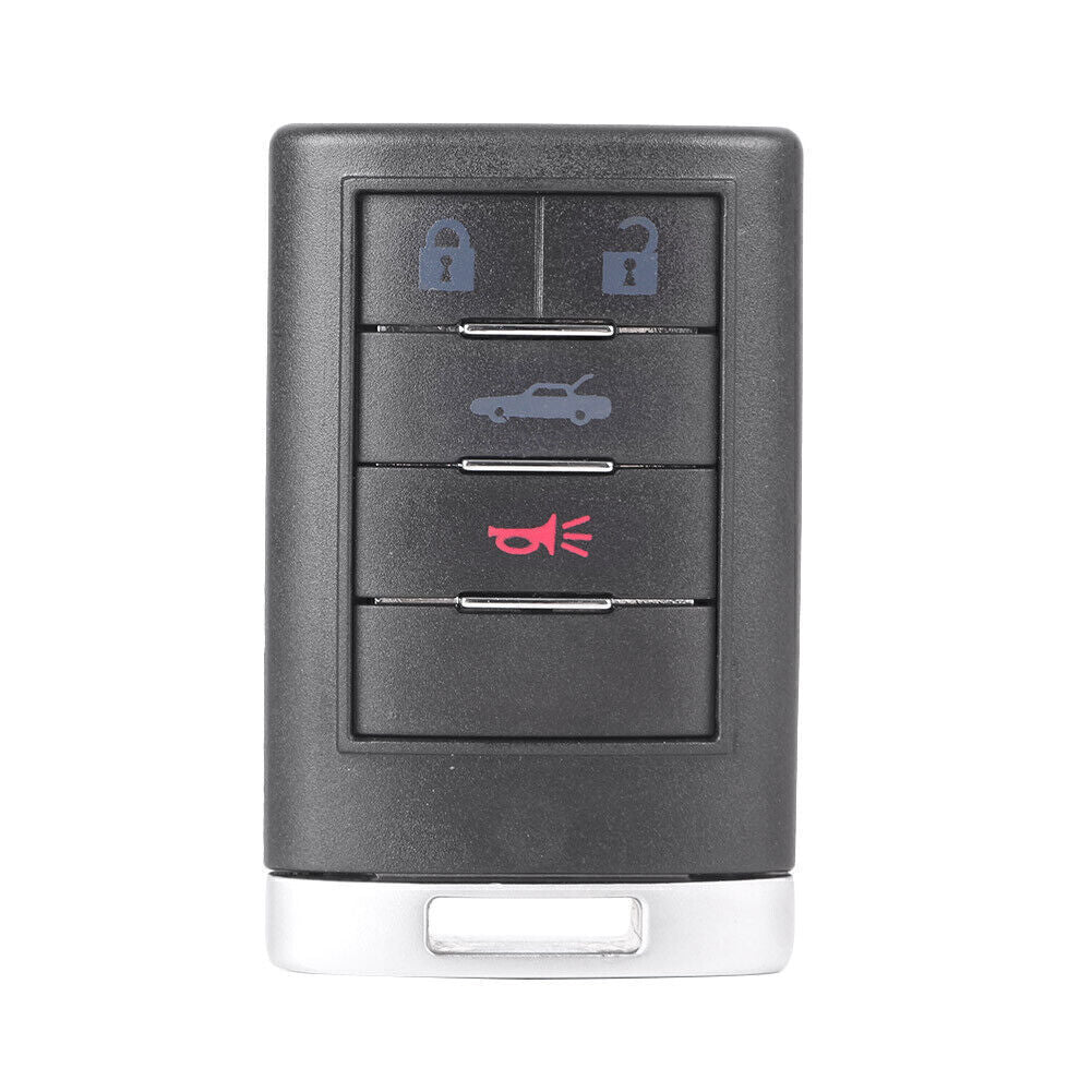 ya 5 8.7 4-Button Blank Remote Key Fob Shell Case Replacement for Cadillac CTS XLR