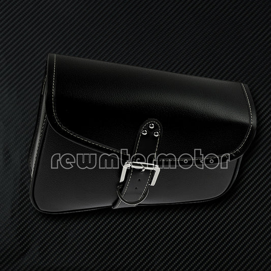 ya 11 6.5 Black Right Side Saddlebag Saddle Bag Fit For Sportster XL883 XL1200 PU Leather