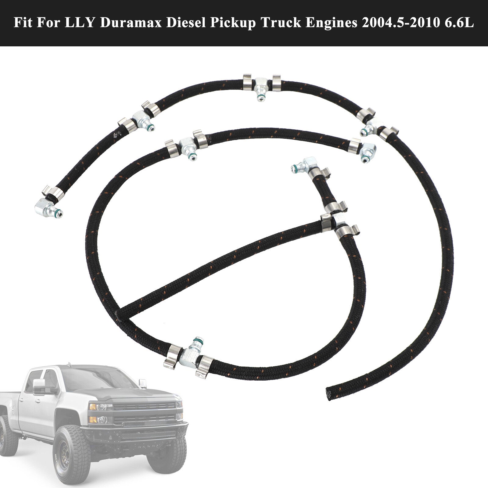 ya 1 8.5.1 Fuel Injector Return Line Kit for Duramax 2004-2010 6.6L Diesel Truck Engines