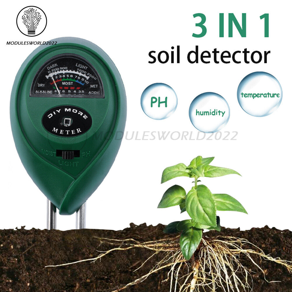 ya 26 3 In 1 Soil Tester Water Moisture Light & PH Meter for Garden Plant Soil Test