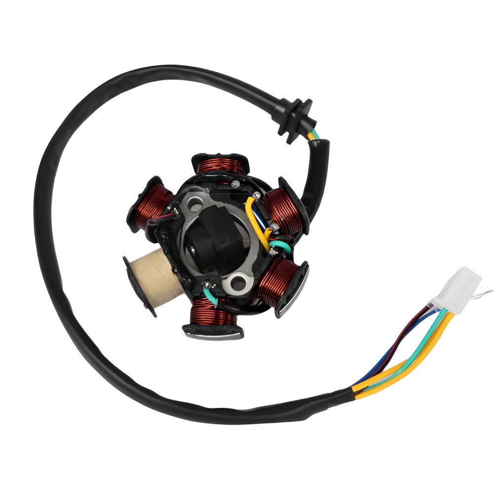 ya 5 8.7 6Poles 5 Wires Half-Wave Ignition Magneto Stator for GY6 50/125cc ATV Quad Bike