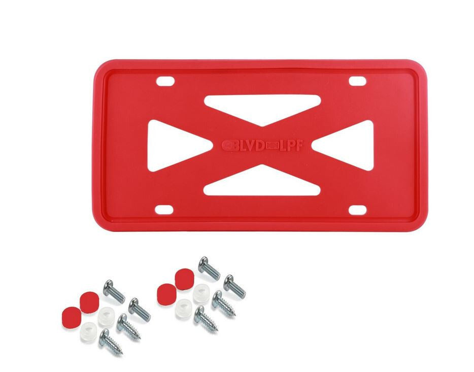 ya 1 8.5.1 Car License Plate Frame Cover Hood Cap Trunk Black Plastic for Honda 