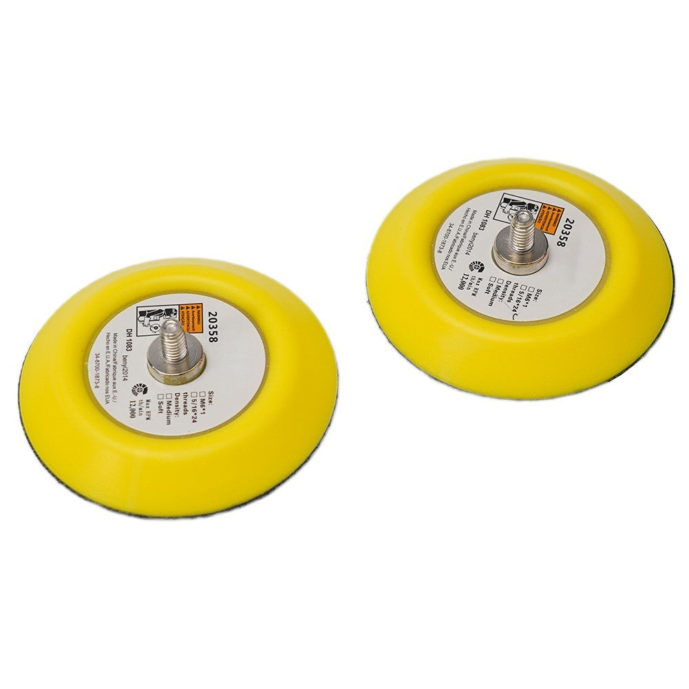 ya 14 2pcs 3 75mm Sanding Polishing Backing Pad M6 Thread For Air Sander New