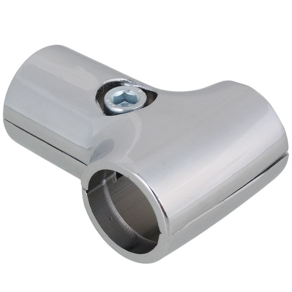 ya 26 4x Display Rack Clamp Pipe Fitting 25mm Shelves Tube Tee Connector Silver