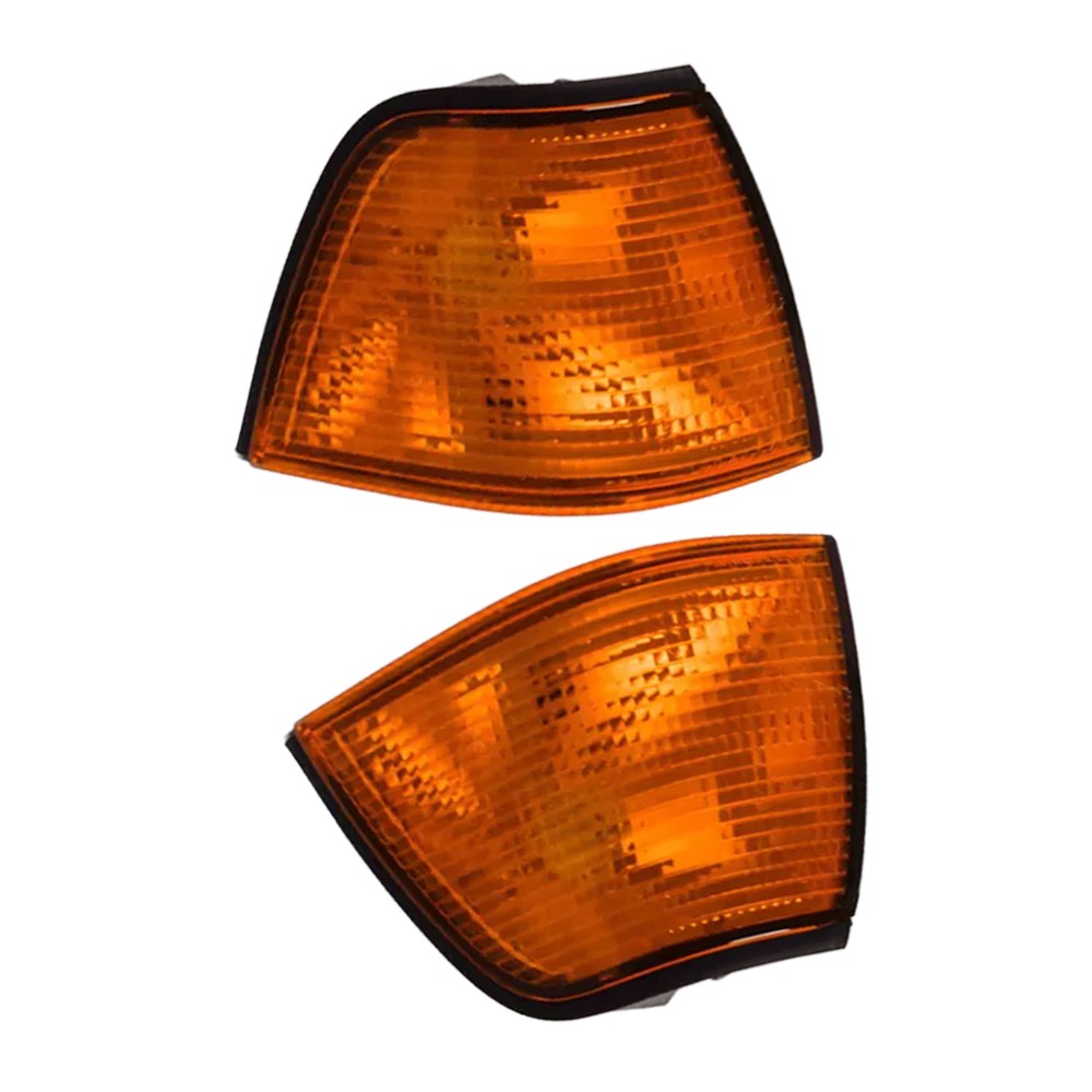 ya 5 8.7 Fit For 3' E36 1992-2000 Front LH & RH Turn Signal Indicator Light Cover Yellow