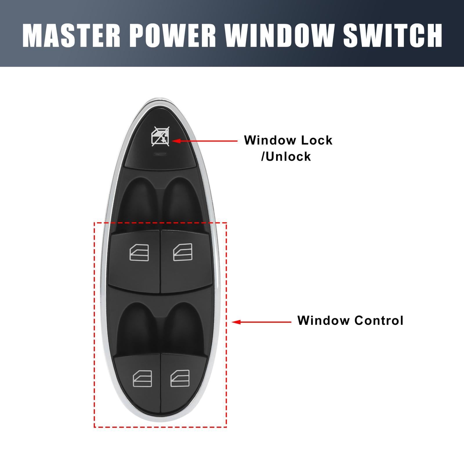 ya 1 8.5.4 Power Window Master Switch Front Left LH for W211 W219 #2118213679