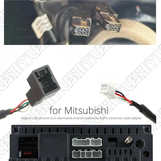 ya 2 6.26 for Mitsubishi for Pajero USB to Aftermarket Android Player Conversion Cable Adapter