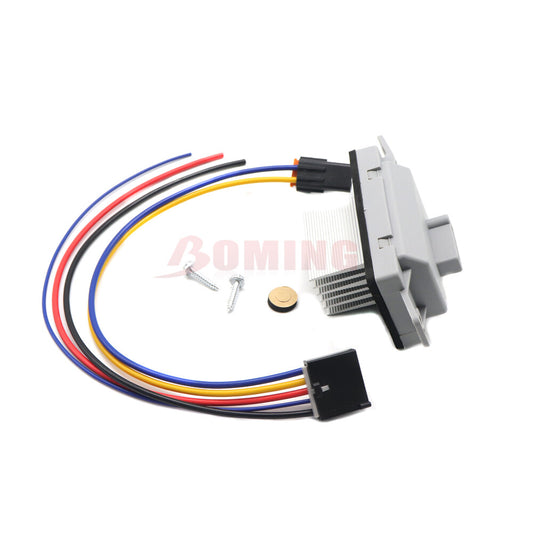 ya 1 8.5.2 15-81773 HVAC Blower Motor Resistor Complete Kit with Wiring Harness for Silverado 