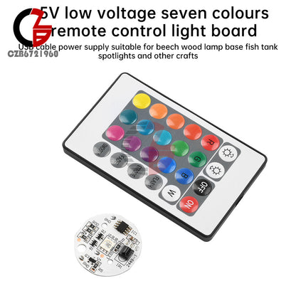 ya 14 DC 5V Colorful RGB Light Board 24 Key Wireless Remote Control Switch LED Control