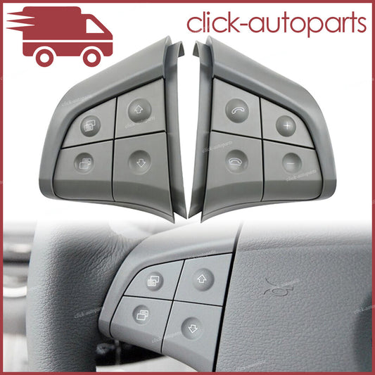 ya 13 2X Steering Wheel Control Switch 4 Button Gray for Mercedes-Benz W164 W251 W245