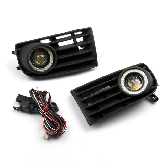 ya 1 8.5.1 Front Grilles Angel Eyes Fog Lights Lamps Fit for VW for Golf 5 MK5 Rabbit 2003-2009
