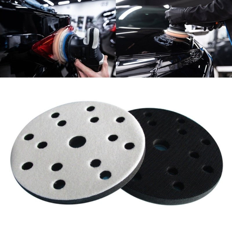 ya 14 2Pieces 150mm Flexible Interfaces Pad for Surfaces Polishing 15Hole Design