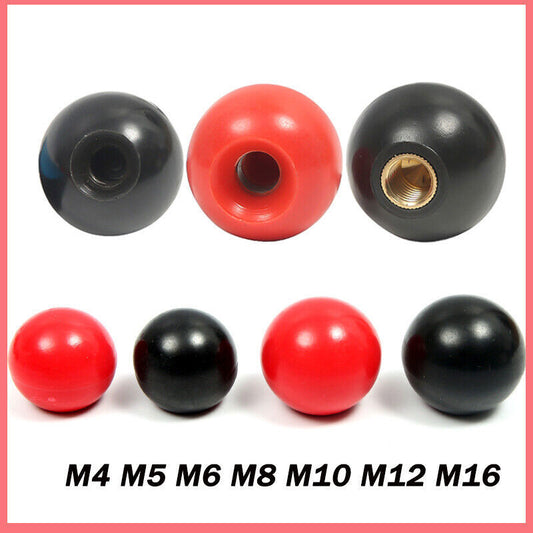 Ball Handle Knobs Bakelite Plastic Dia. 16mm-50mm M4 M5 M6 M8 M10 M12 M16 Thread