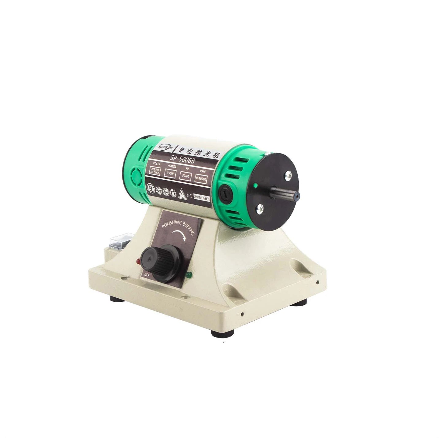 Double Head Cloth Wheel Polishing Machine Tabletop Jewelry Mirror Polishing