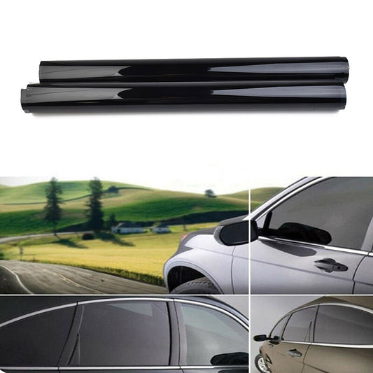 ya 1 7.8 100x50cm Car Home Casement TINT 5%VLT Black Film Foil Sticker Decal &Scraper New